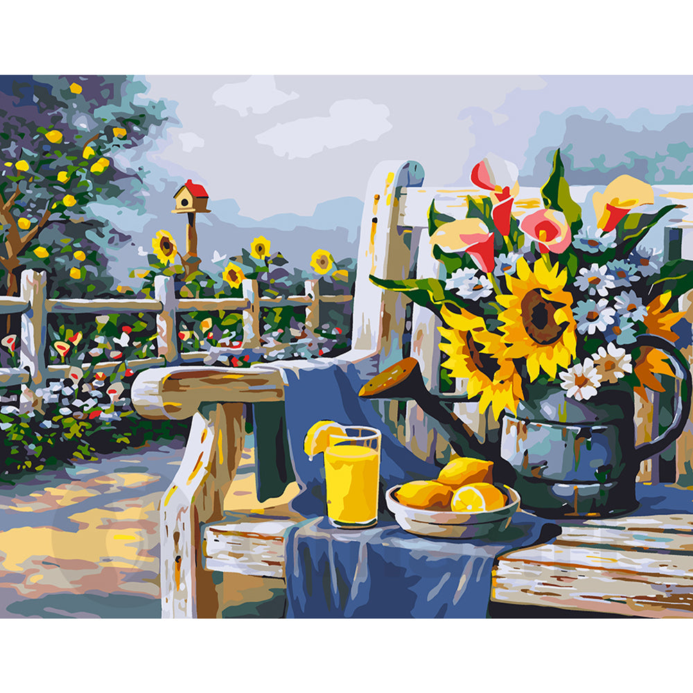 Collection D'Art Mozaik Kit Çiçek 48x38 - D7014